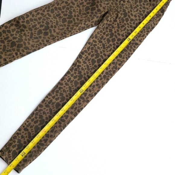 AEO Next Level Stretch Super Hi-Rise Jegging Two Tone Brown Animal Print Size 0 - Picture 13 of 15